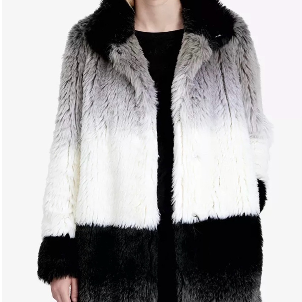 Calvin Klein Faux-Fur Coat